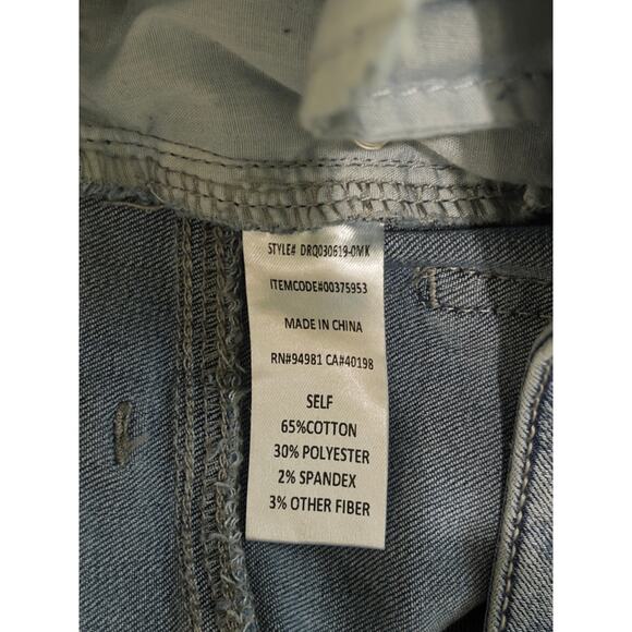 Forever21 embellished high-rise jeans with glam rhinestone fringe hem sz 30 - Picture 5 of 6